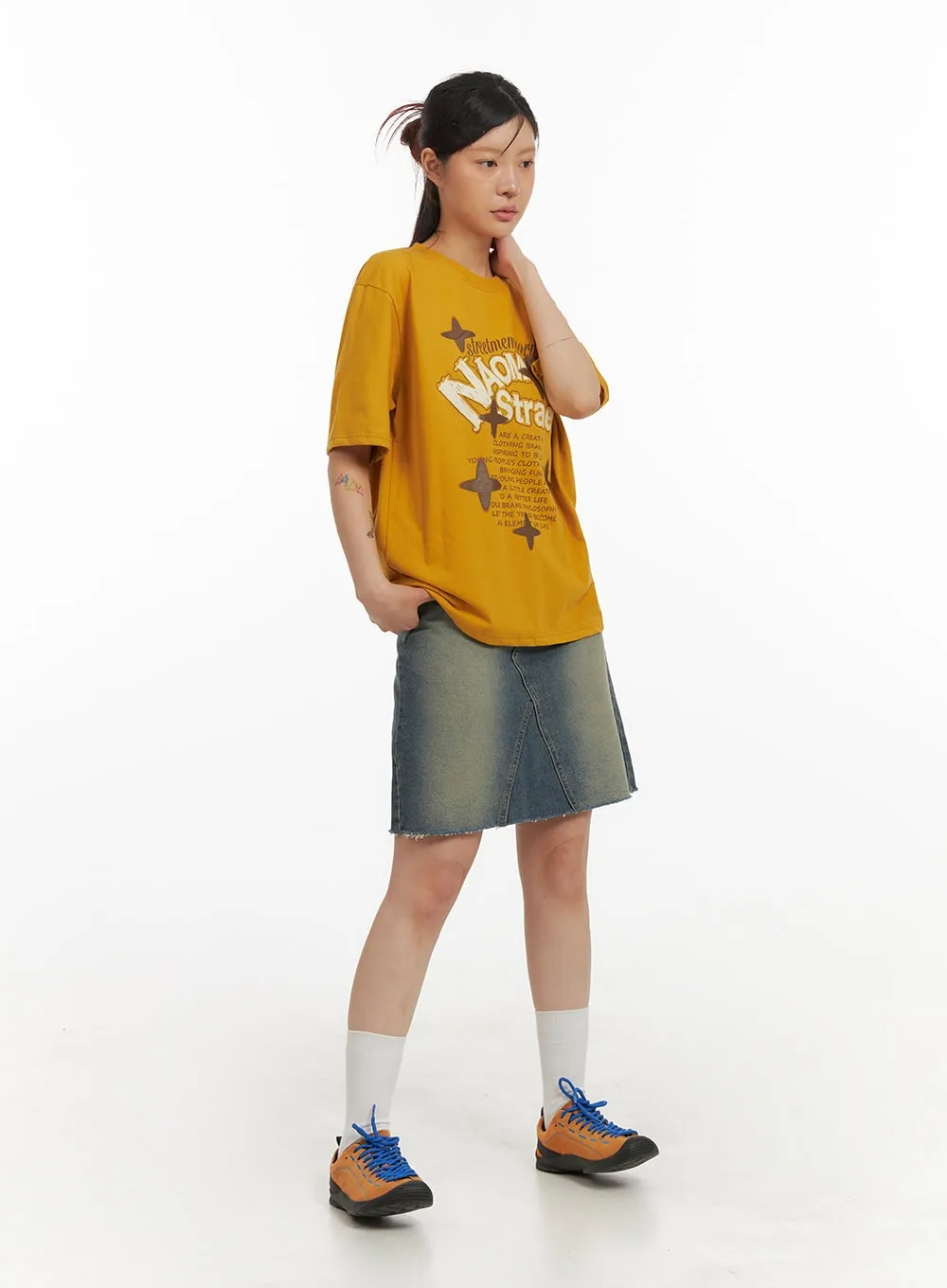 Acubi Oversized Graphic T-Shirt IY410