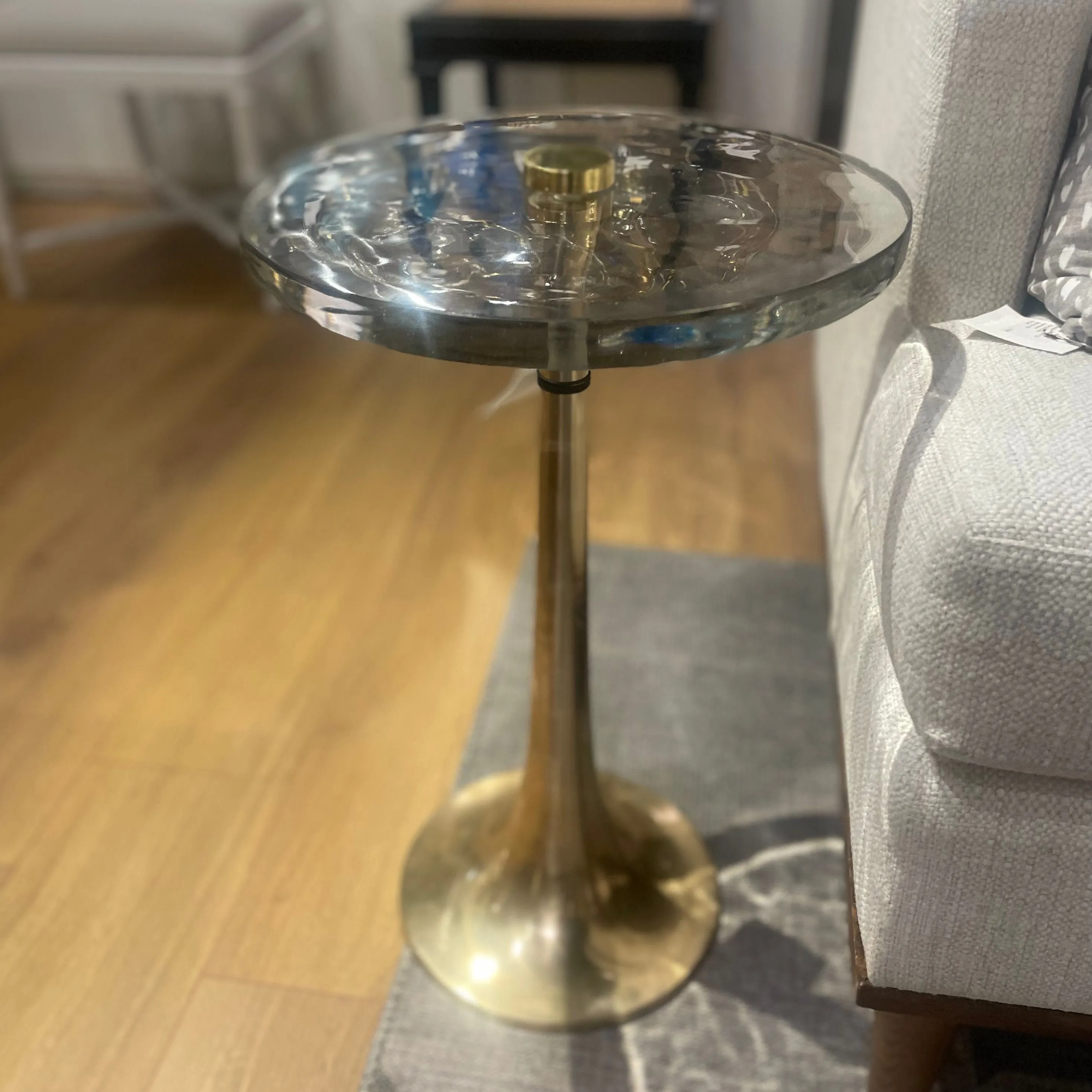 Antonia Side Table Polished Brass