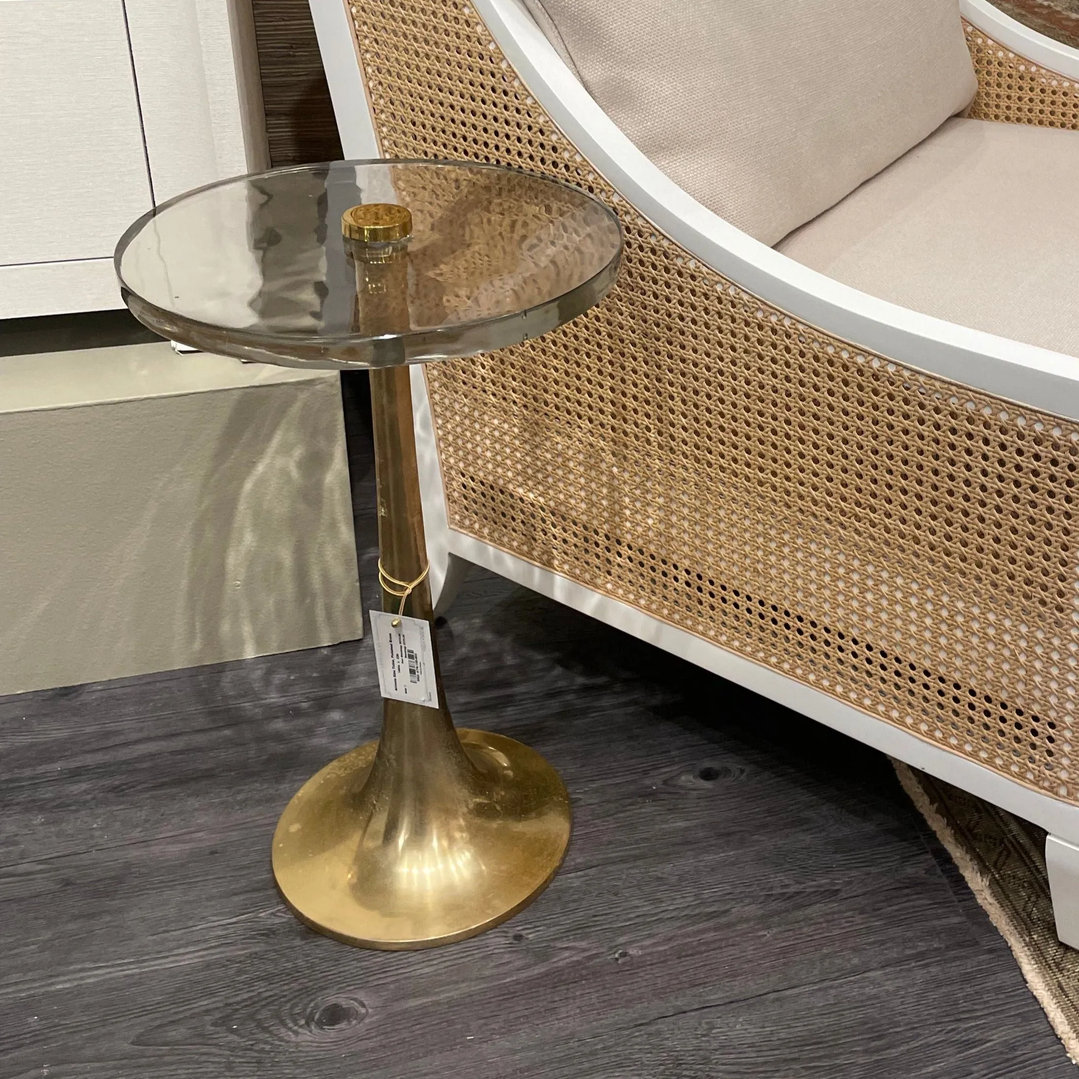 Antonia Side Table Polished Brass