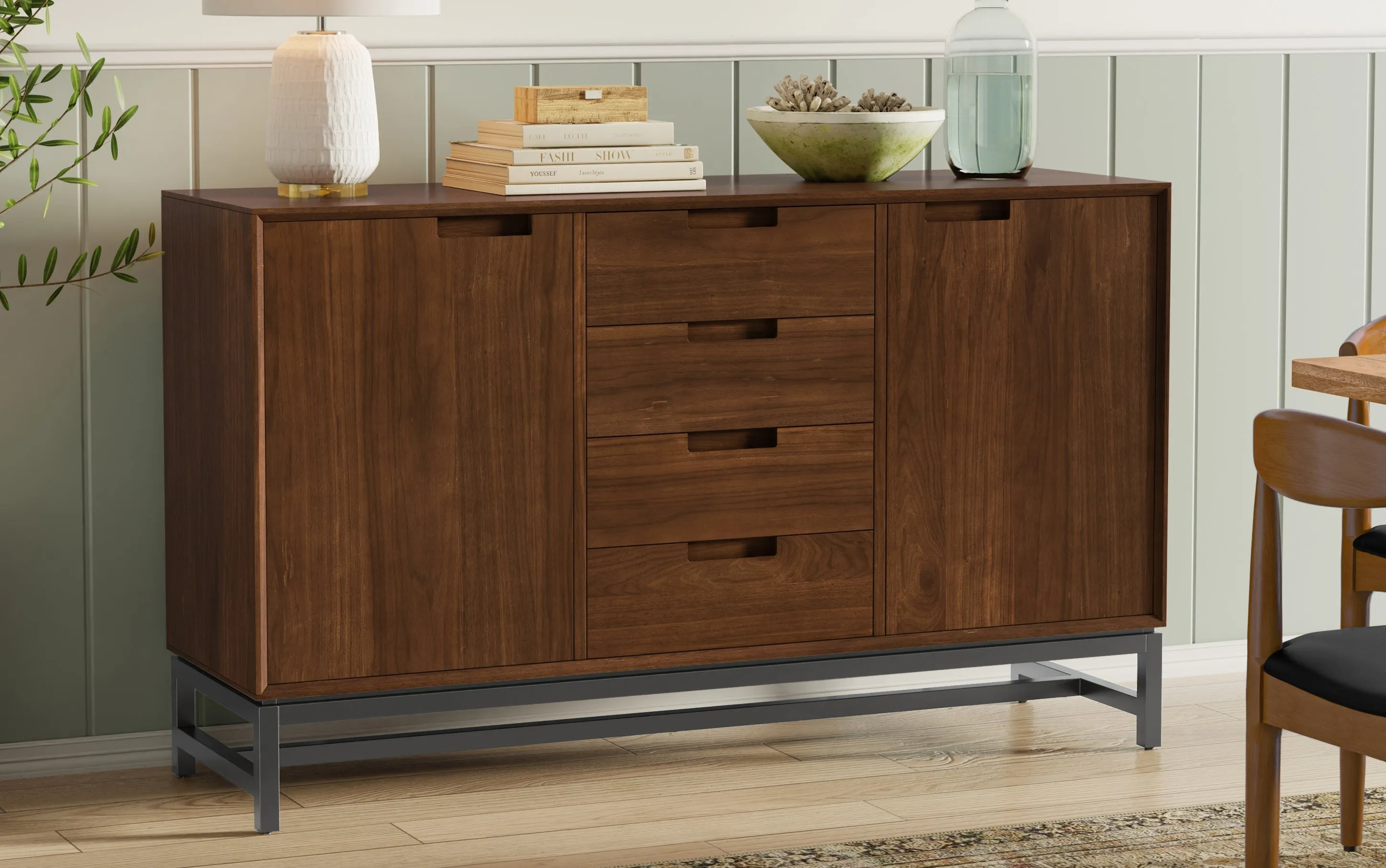 Banting Buffet in Walnut