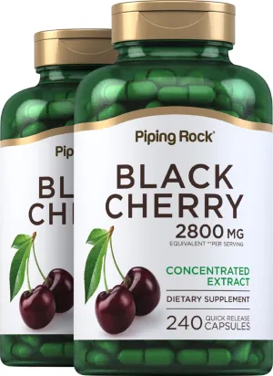 Black Cherry, 2800 mg (per serving), 240 Quick Release Capsules, 2  Bottles