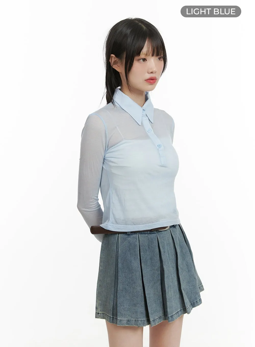 Collared Long Sleeve CY414