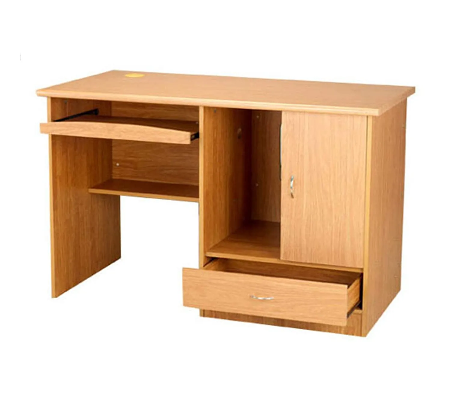 Computer Table with Side Storage & Drawer