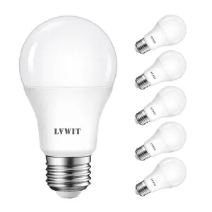 E27 LED Light Bulbs, 806 Lm A60 6PCS