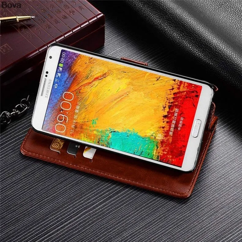 For fundas samsung Note 3 card holder cover case for samsung galaxy note 3 N9000 leather phone case ultra thin wallet flip cover