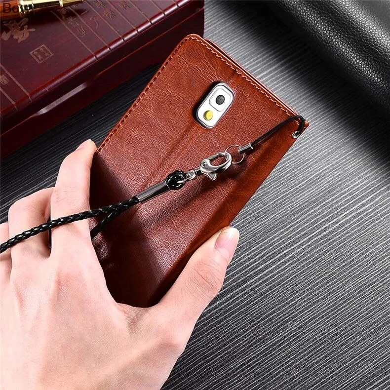 For fundas samsung Note 3 card holder cover case for samsung galaxy note 3 N9000 leather phone case ultra thin wallet flip cover