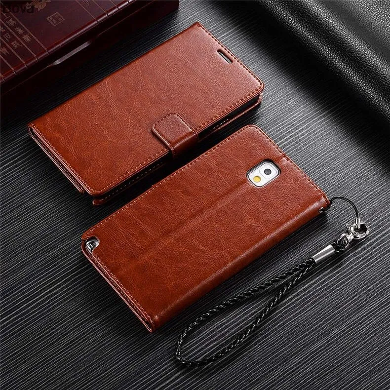 For fundas samsung Note 3 card holder cover case for samsung galaxy note 3 N9000 leather phone case ultra thin wallet flip cover