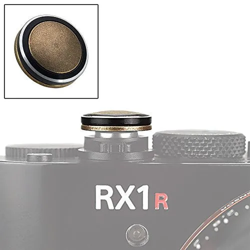 Fotodiox Pro Soft Shutter Release Button for Sony RX1R II - Specially Designed Low-Profile Brass 12mm Button for Sony Cyber-Shot DSC-RX1R II (DSC-RX1RM2) Compact Digital Camera