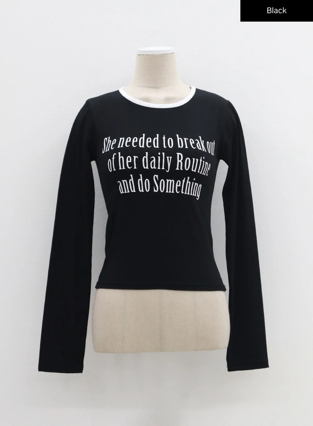 Graphic Long Sleeve Top BM324