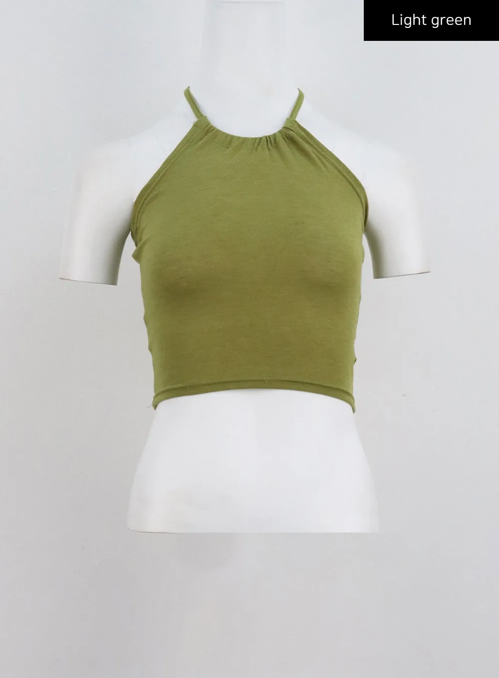 Halter Neck Cropped Top CL328