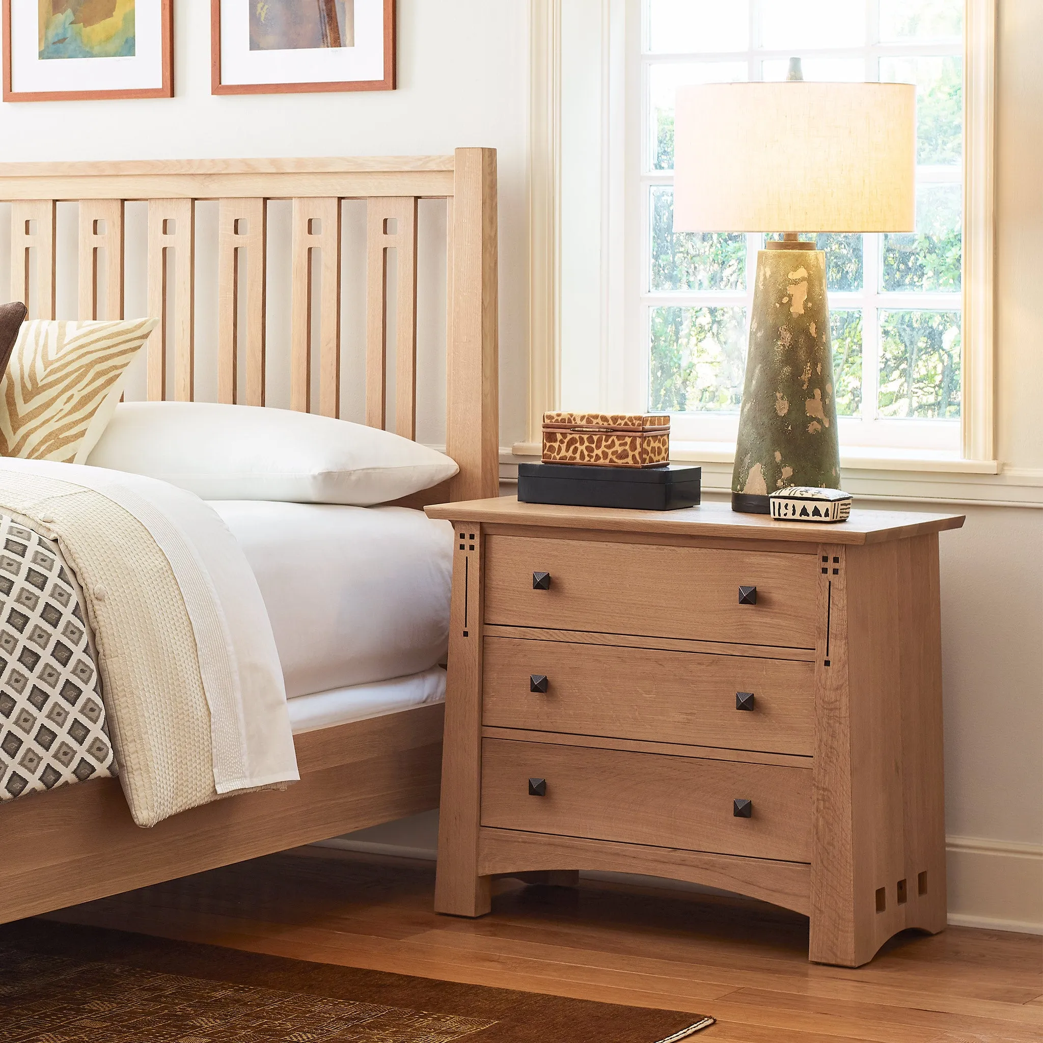 Highlands Three-Drawer Nightstand