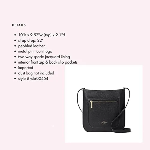 Kate Spade Crossbody Purse for Women Leila Top Zip Crossbody (Black)