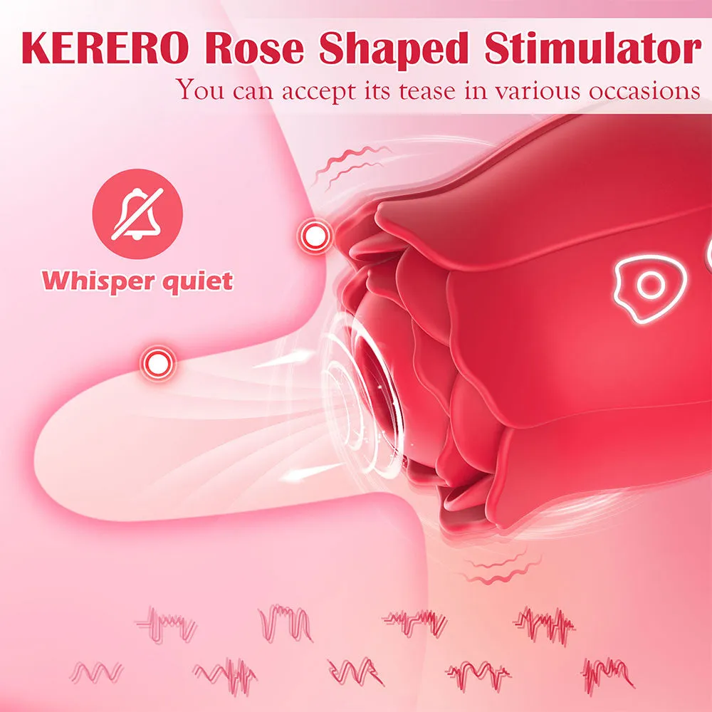 KERERO Rose Toy with 9 Tapping Modes