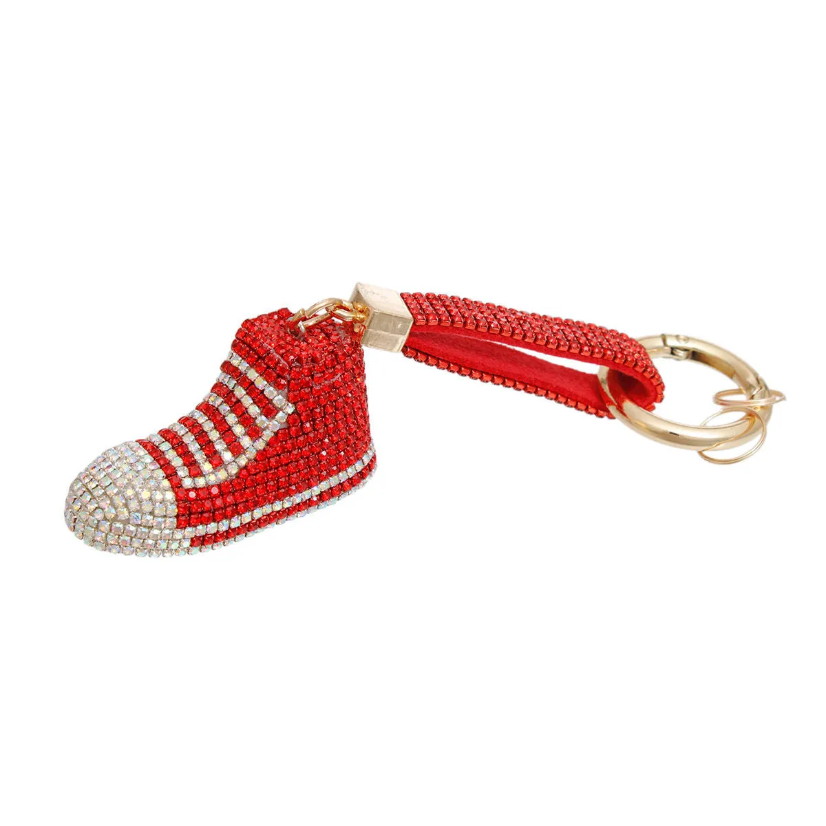 Keychain Red Bling Chucks Charm for Women