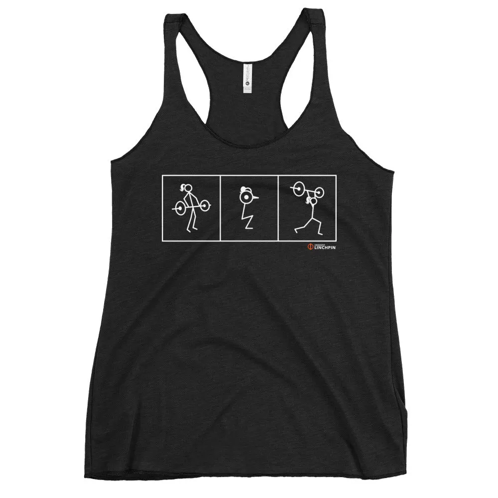 Linchpin Clean-Squat-Jerk Women's Racerback Tank