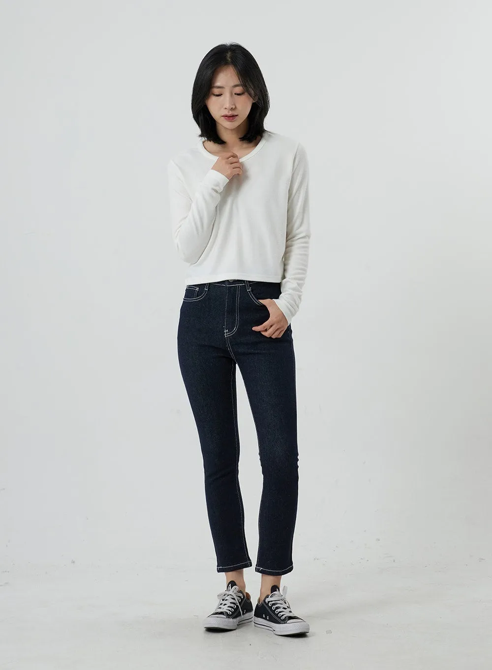 Long Sleeve Cropped Top OD09