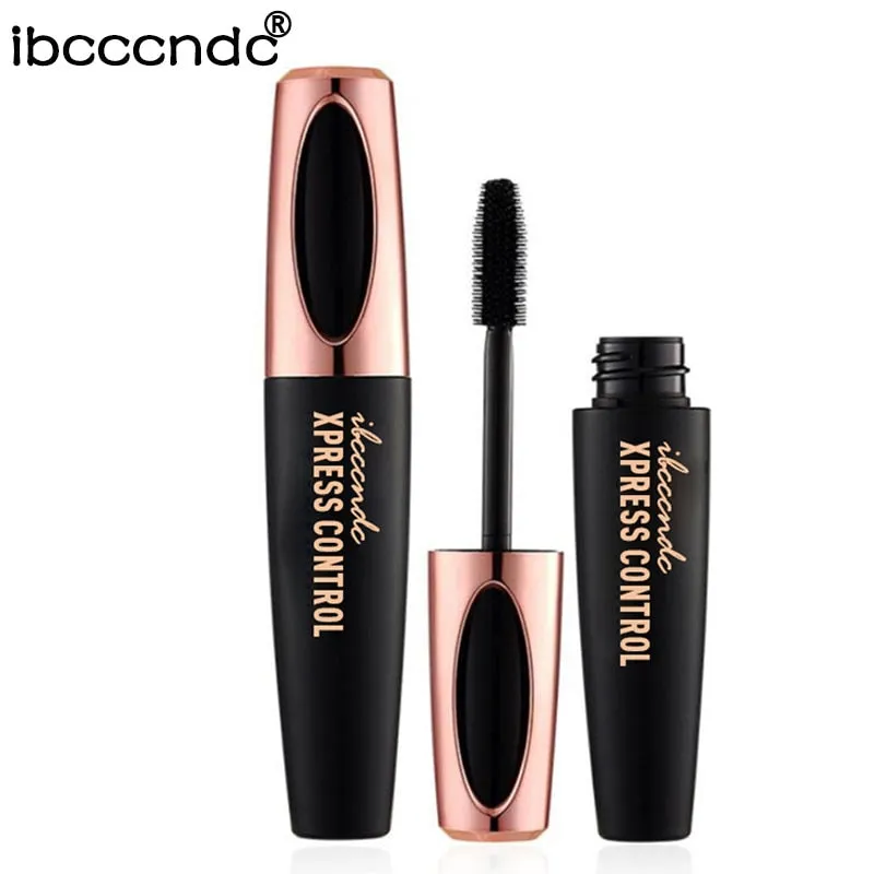 New 4D Silk Fiber Lash Mascara Waterproof Rimel 3d Mascara For Eyelash Extension Black Thick Lengthening Eye Lashes Cosmetics (black)