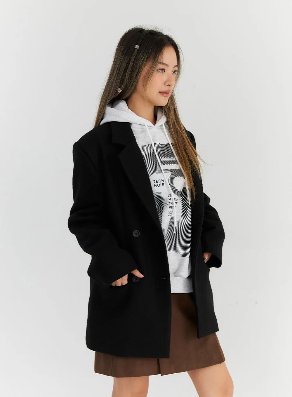 Oversized Midi Tailored Jacket CN313