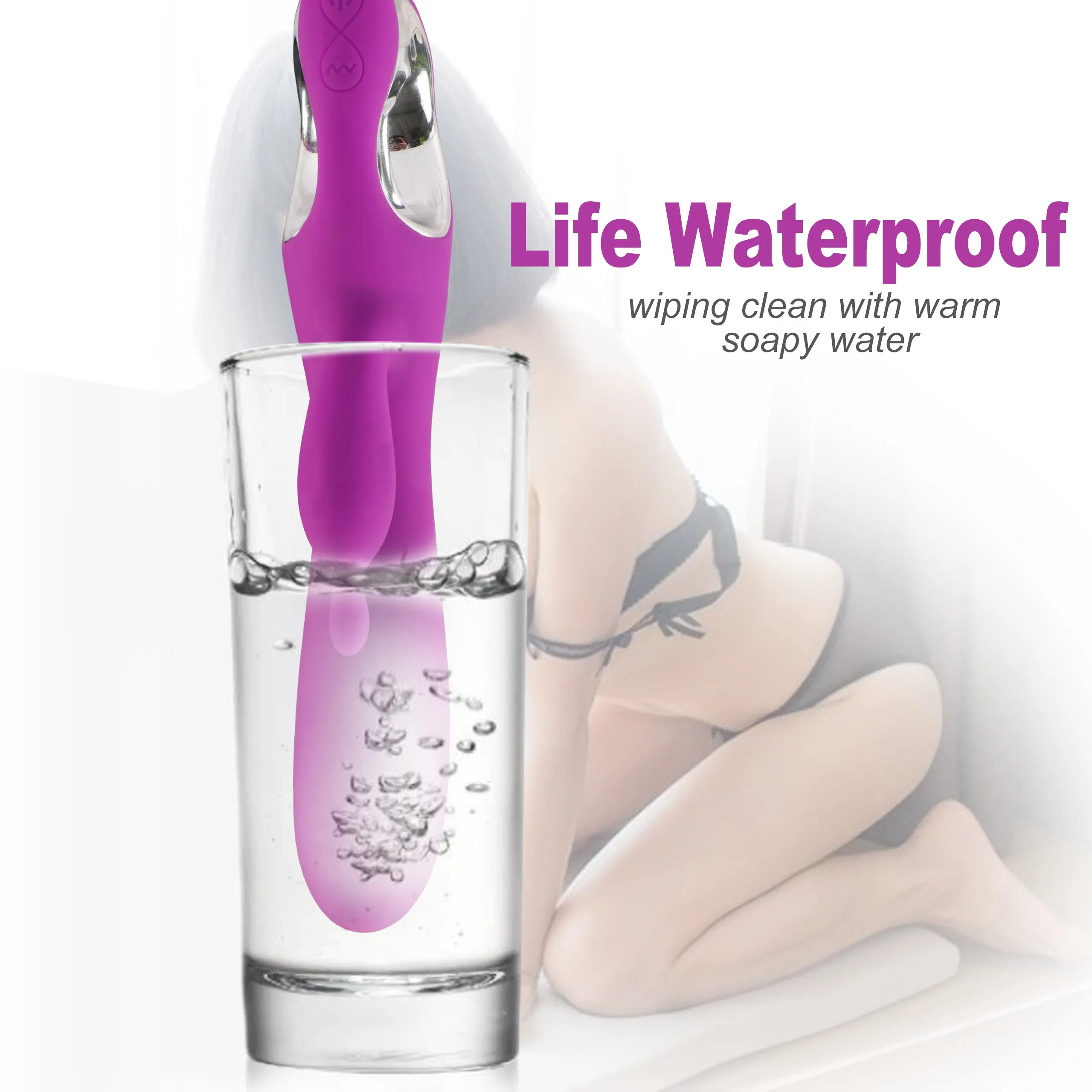 Rabbit Vibrator Clitoris G-Spot Stimulator