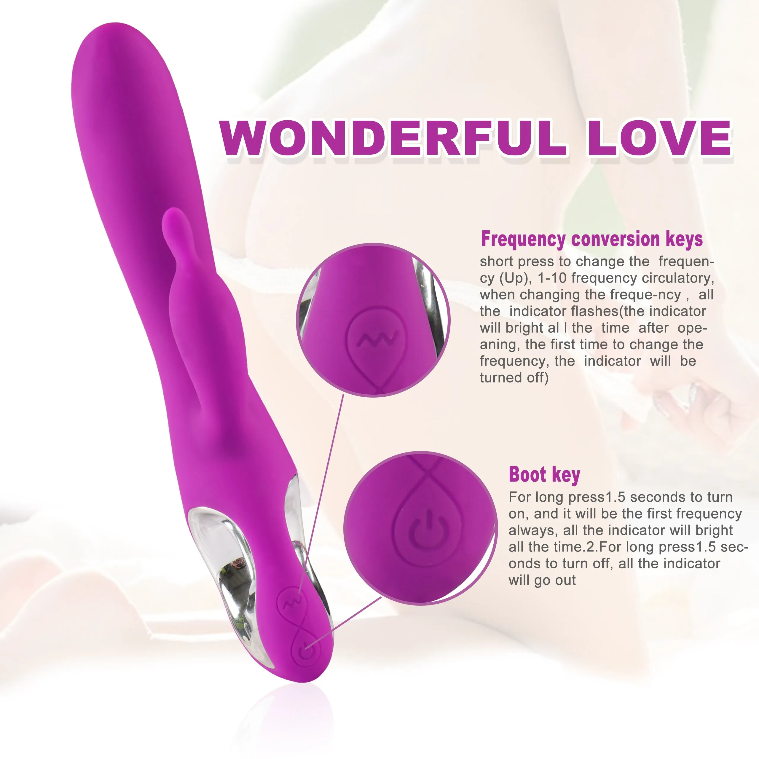 Rabbit Vibrator Clitoris G-Spot Stimulator