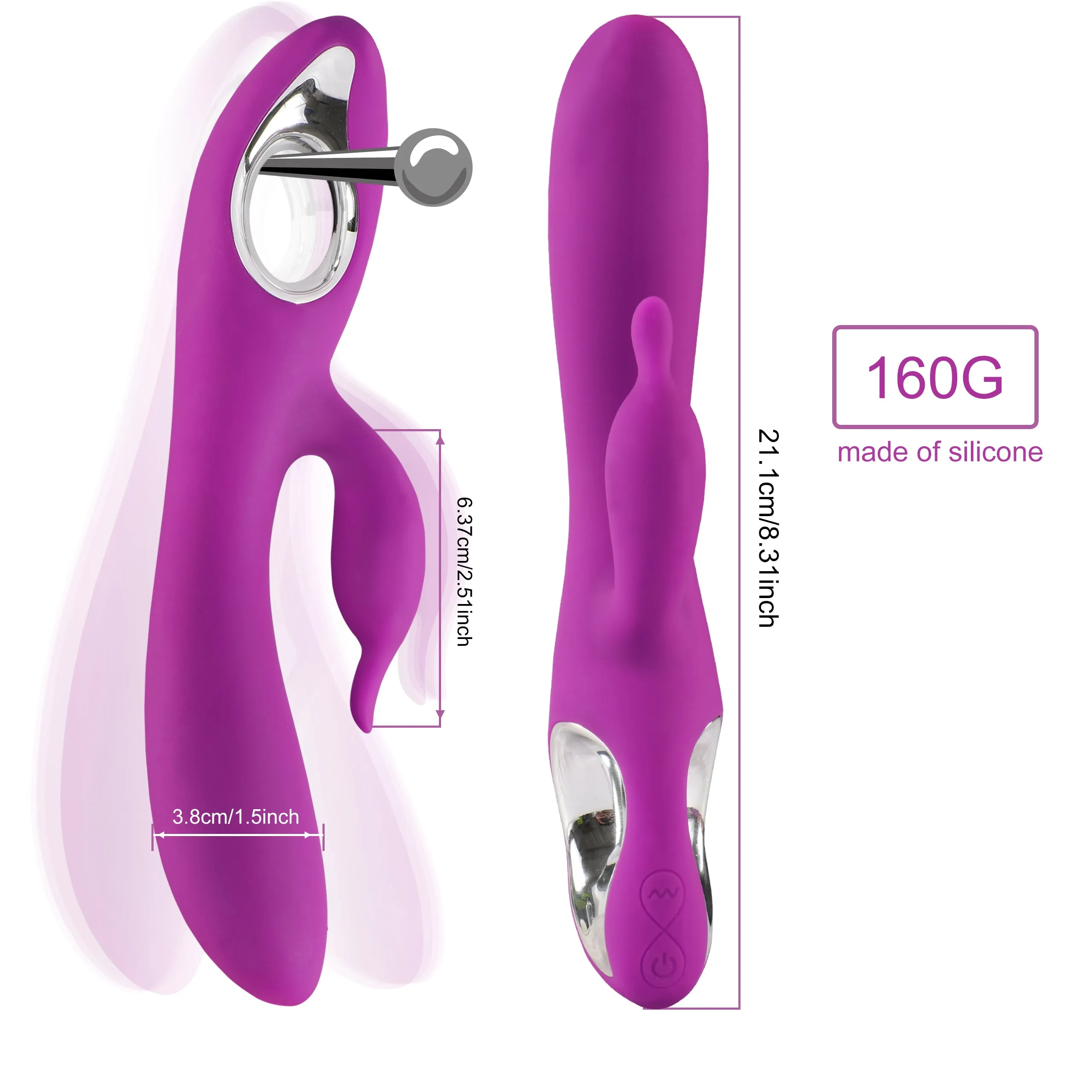 Rabbit Vibrator Clitoris G-Spot Stimulator