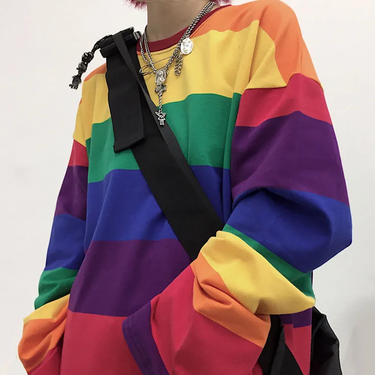 Rainbow Long Sleeve Top