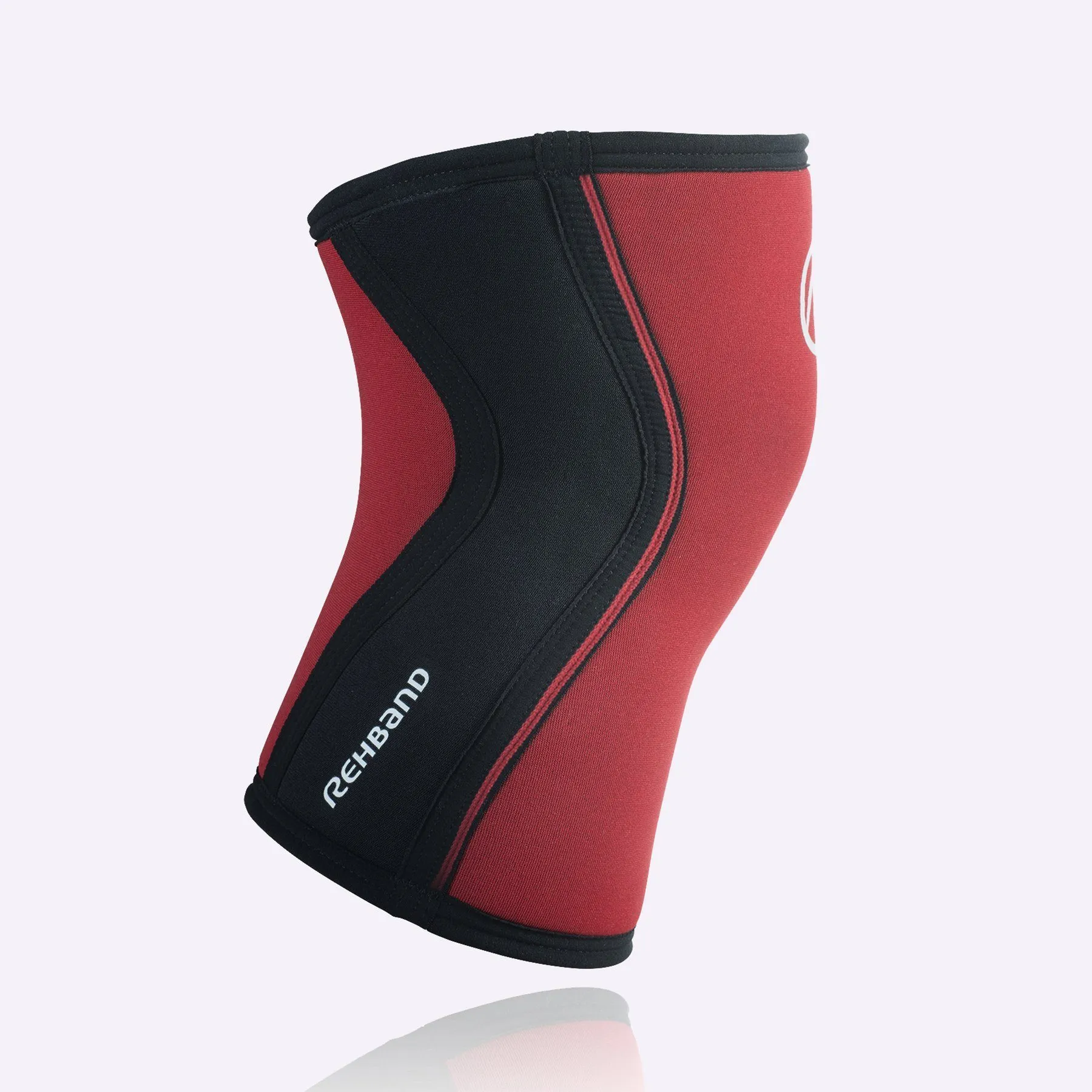 Rehband RX Knee Sleeve 5mm Red/Black - SINGLE