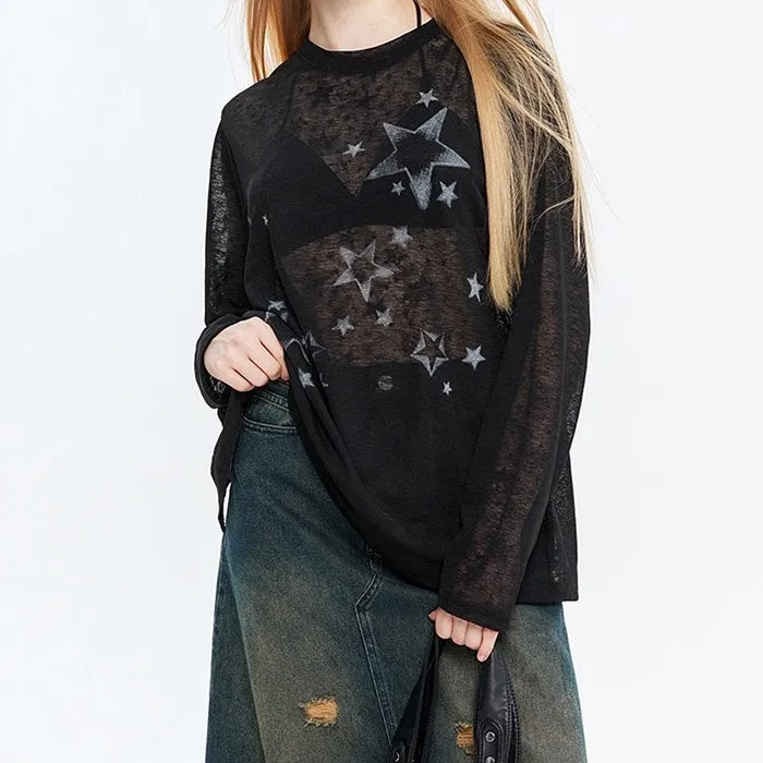 Star Girl Aesthetic Long Sleeve Top