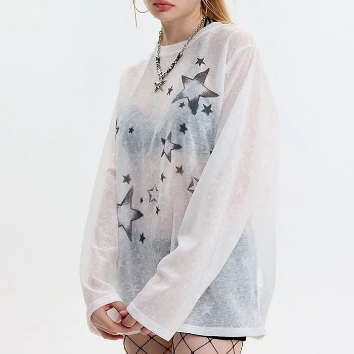 Star Girl Aesthetic Long Sleeve Top