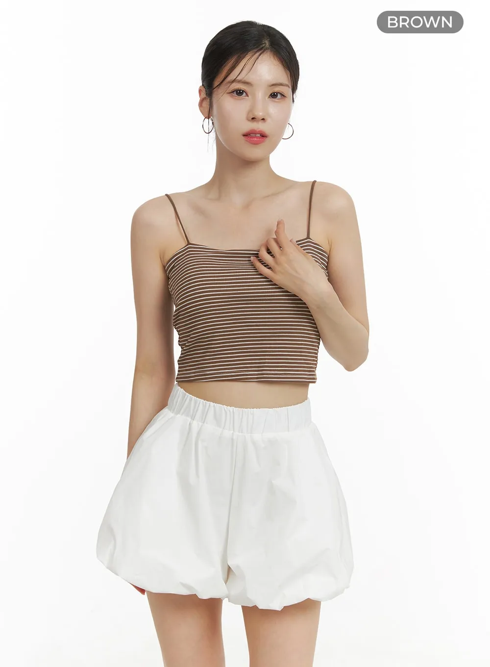 Stripe Crop Cami Top OA423