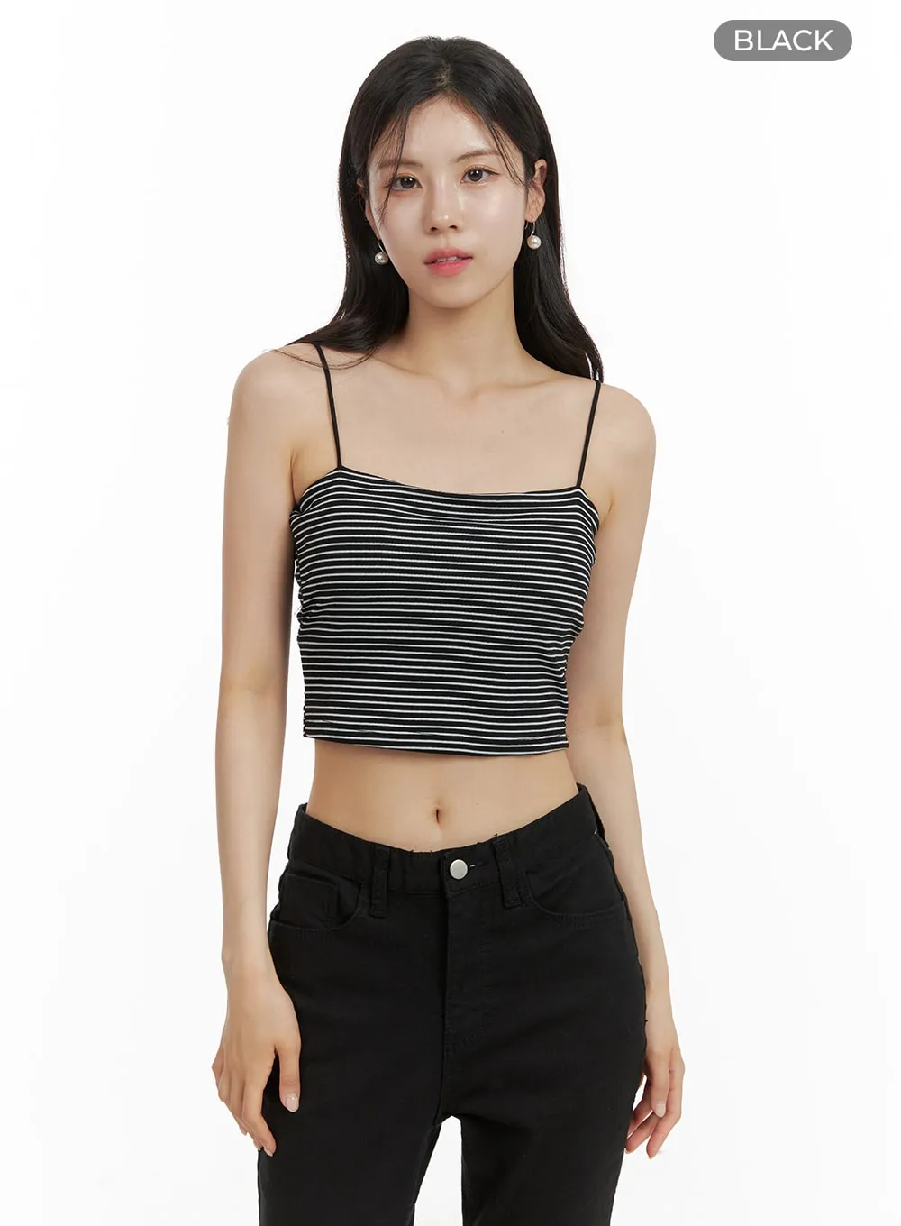 Stripe Crop Cami Top OA423