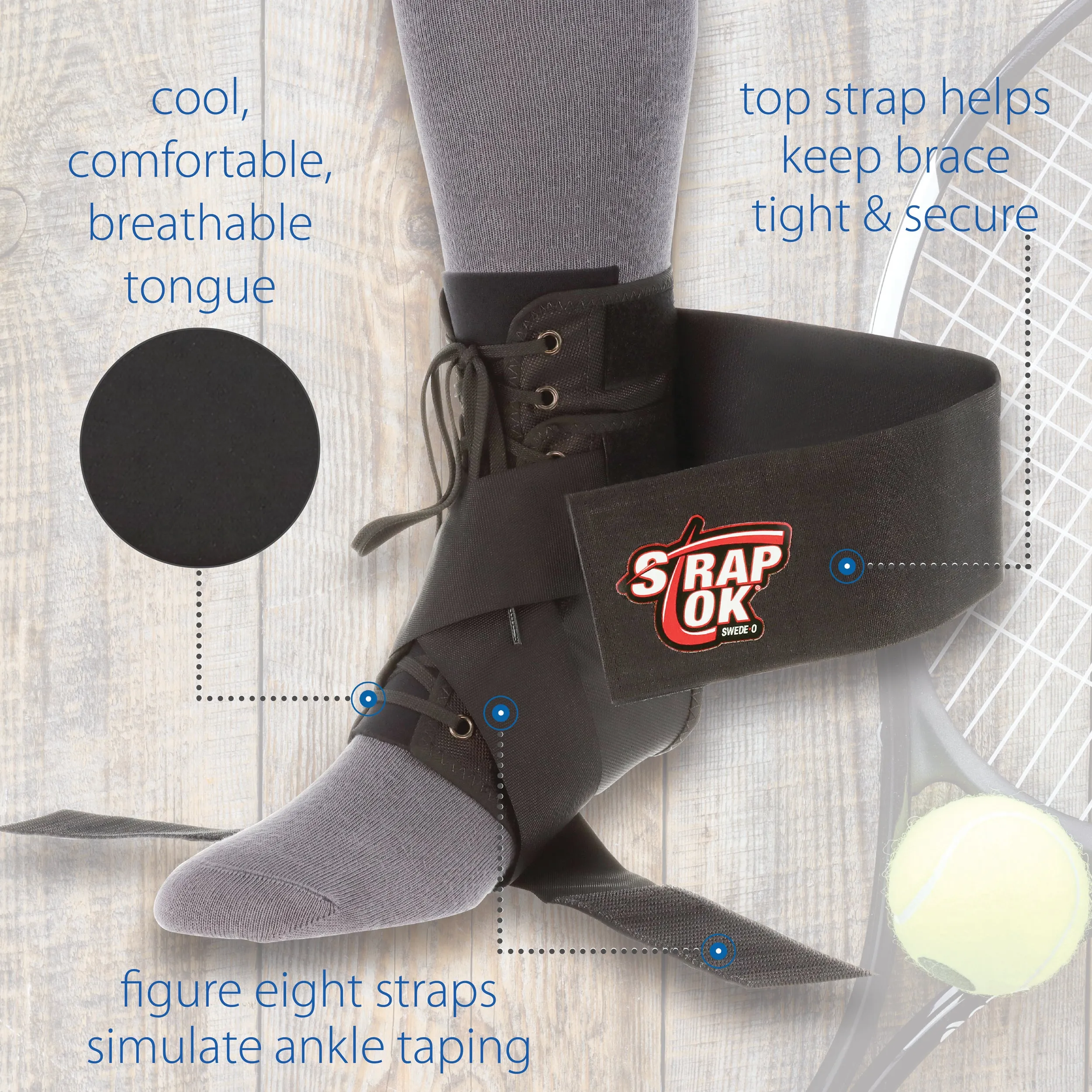 Swede-O Strap Lok Ankle Brace