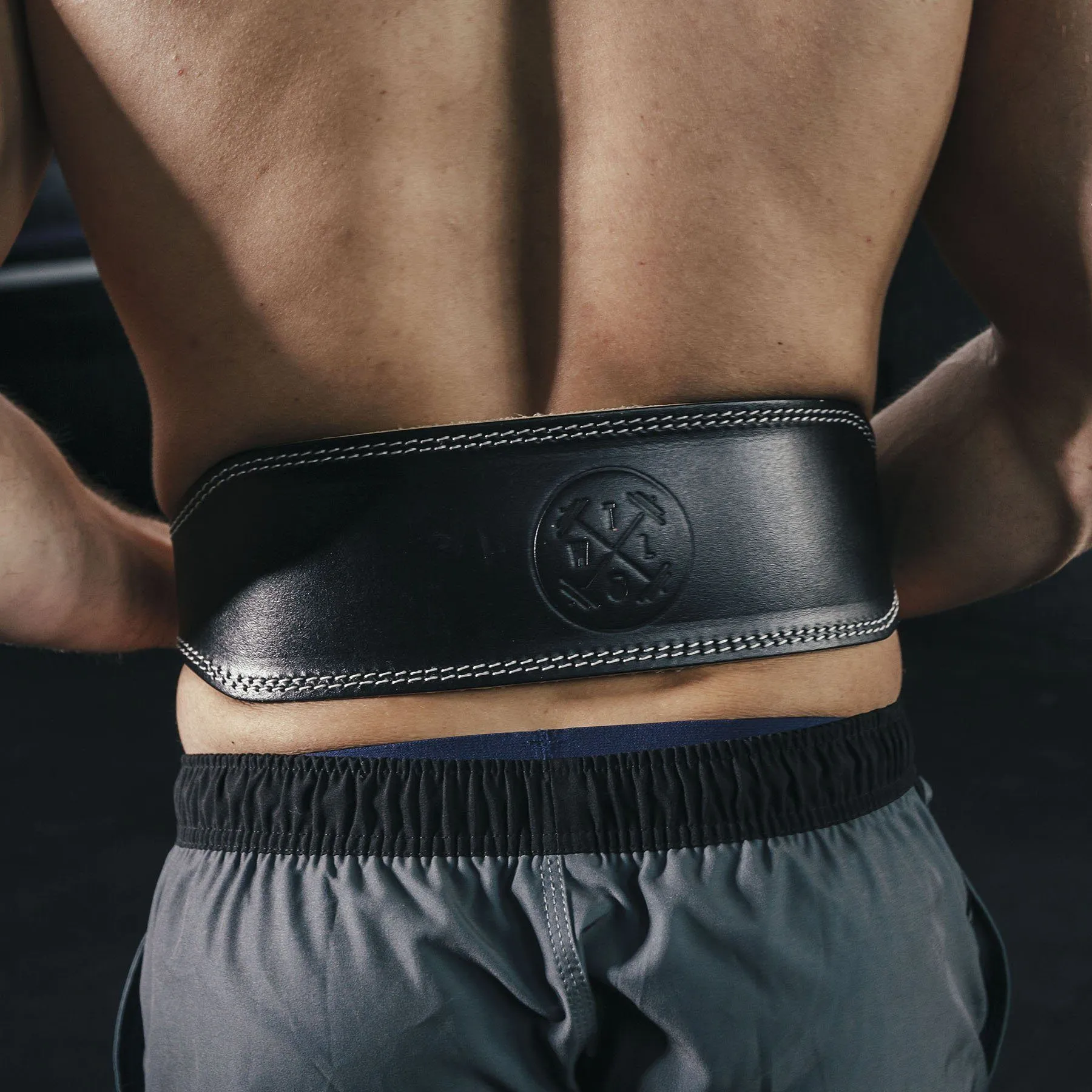 TWL - Padded Leather Lifting Belt - Black