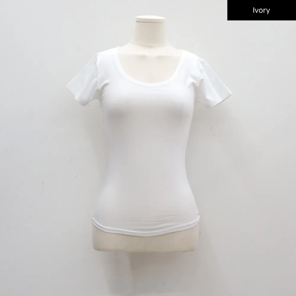 U-neck Short-Sleeve Top CA21