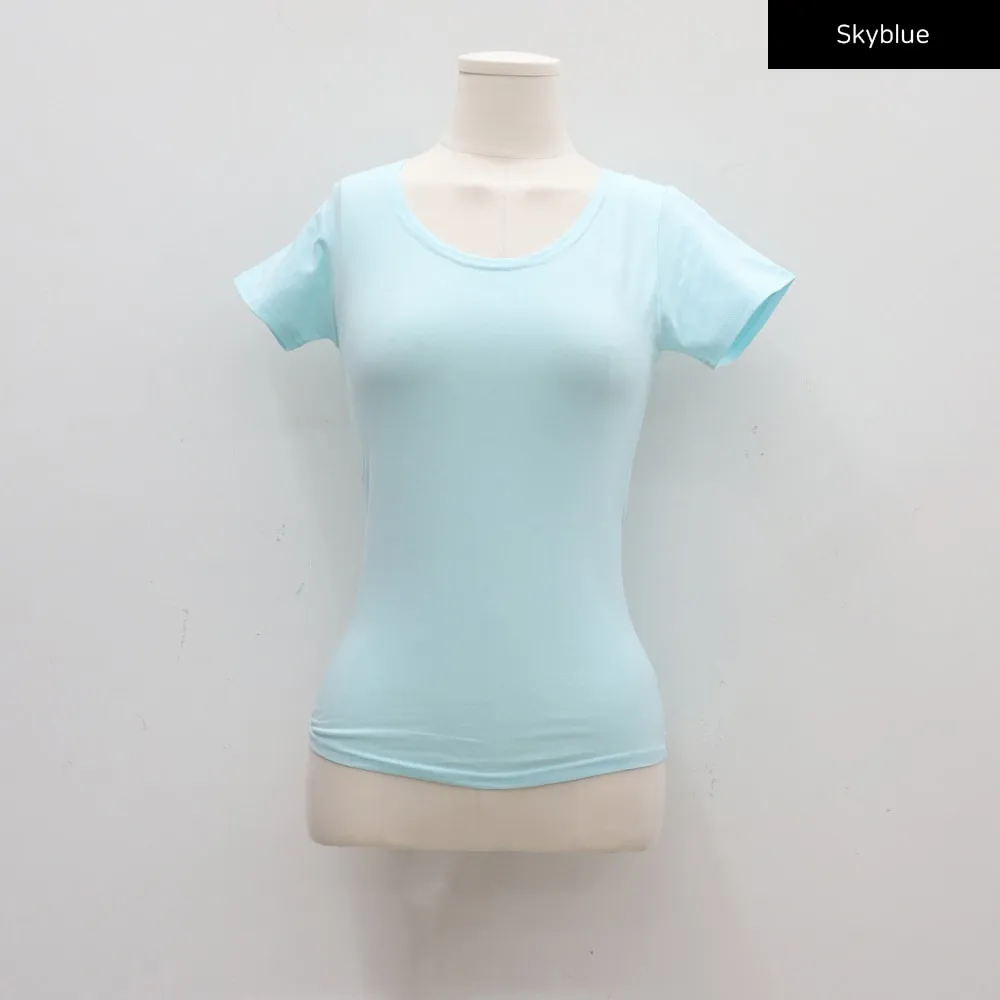 U-neck Short-Sleeve Top CA21