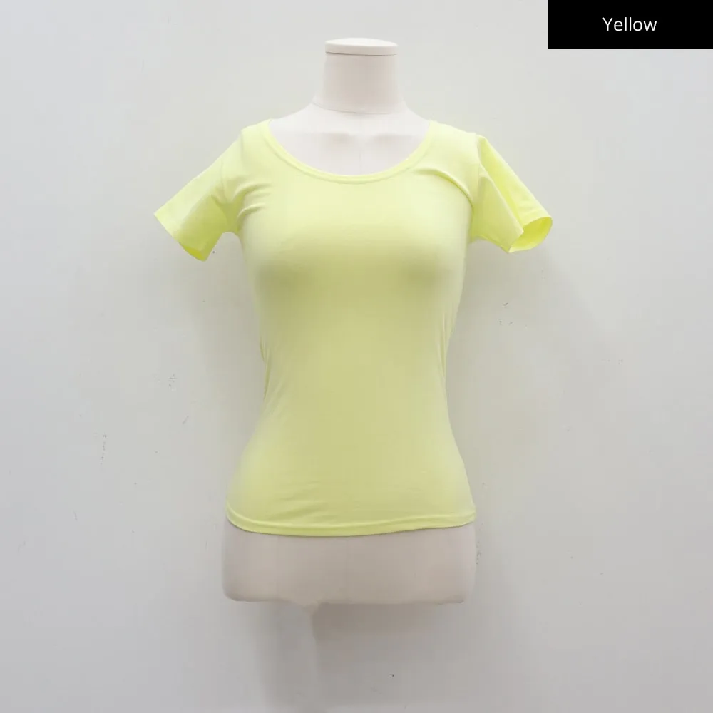 U-neck Short-Sleeve Top CA21