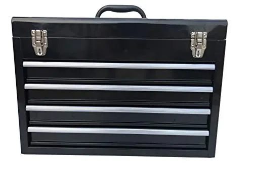 Workington Portable Metal Tool Chest with 4 Drawers, 20" 4-Drawer Tool Chest Cabinet with Ball Bearing Drawer Slides, Steel Tool Storage Box Organizer 4004