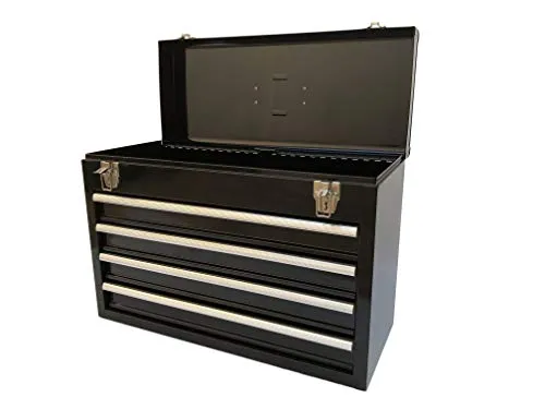 Workington Portable Metal Tool Chest with 4 Drawers, 20" 4-Drawer Tool Chest Cabinet with Ball Bearing Drawer Slides, Steel Tool Storage Box Organizer 4004