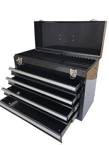 Workington Portable Metal Tool Chest with 4 Drawers, 20" 4-Drawer Tool Chest Cabinet with Ball Bearing Drawer Slides, Steel Tool Storage Box Organizer 4004